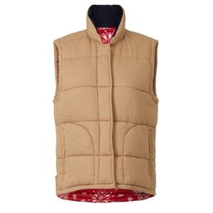 Xirena Hunter Reversible Puffer Vest S super soft cotton bandana paisley gilet